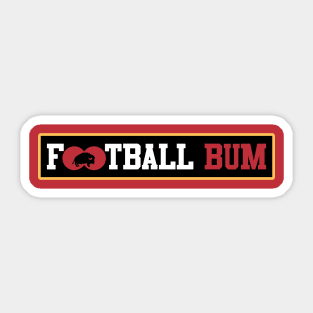 Football Bum Sticker